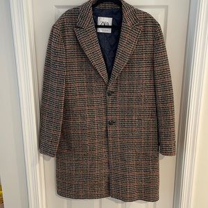 Men’s Zara Long Pea Coat size L